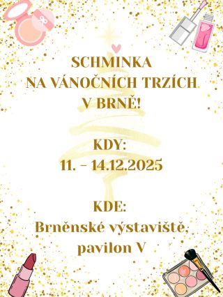 JE TO TADY! Schminku můžete v letošním roce vidět na vánočních trzích v Brně! Nemáš ještě dáreček pod 🎄, přijď za námi!...